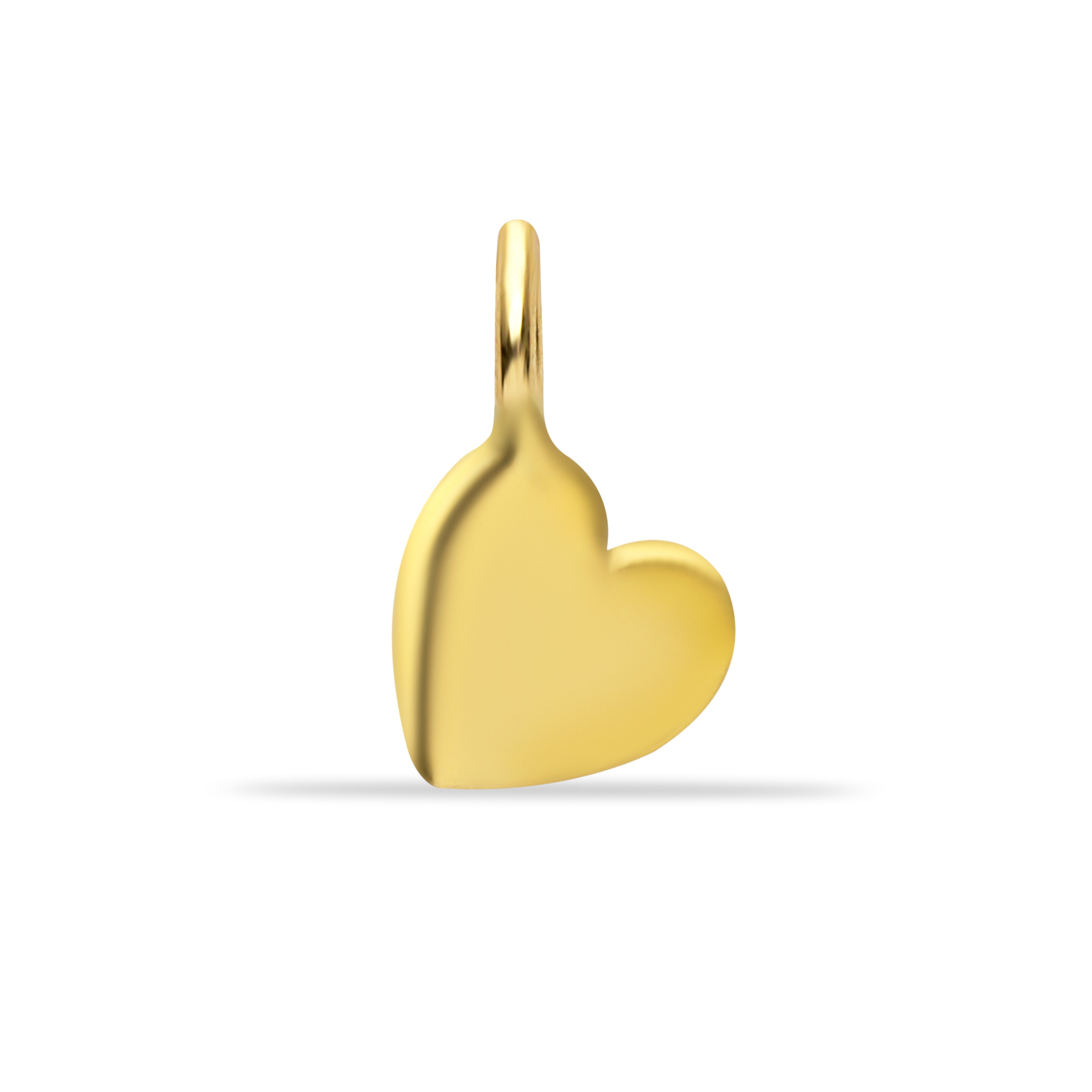 14 Carat Gold Minimal Heart Pendant