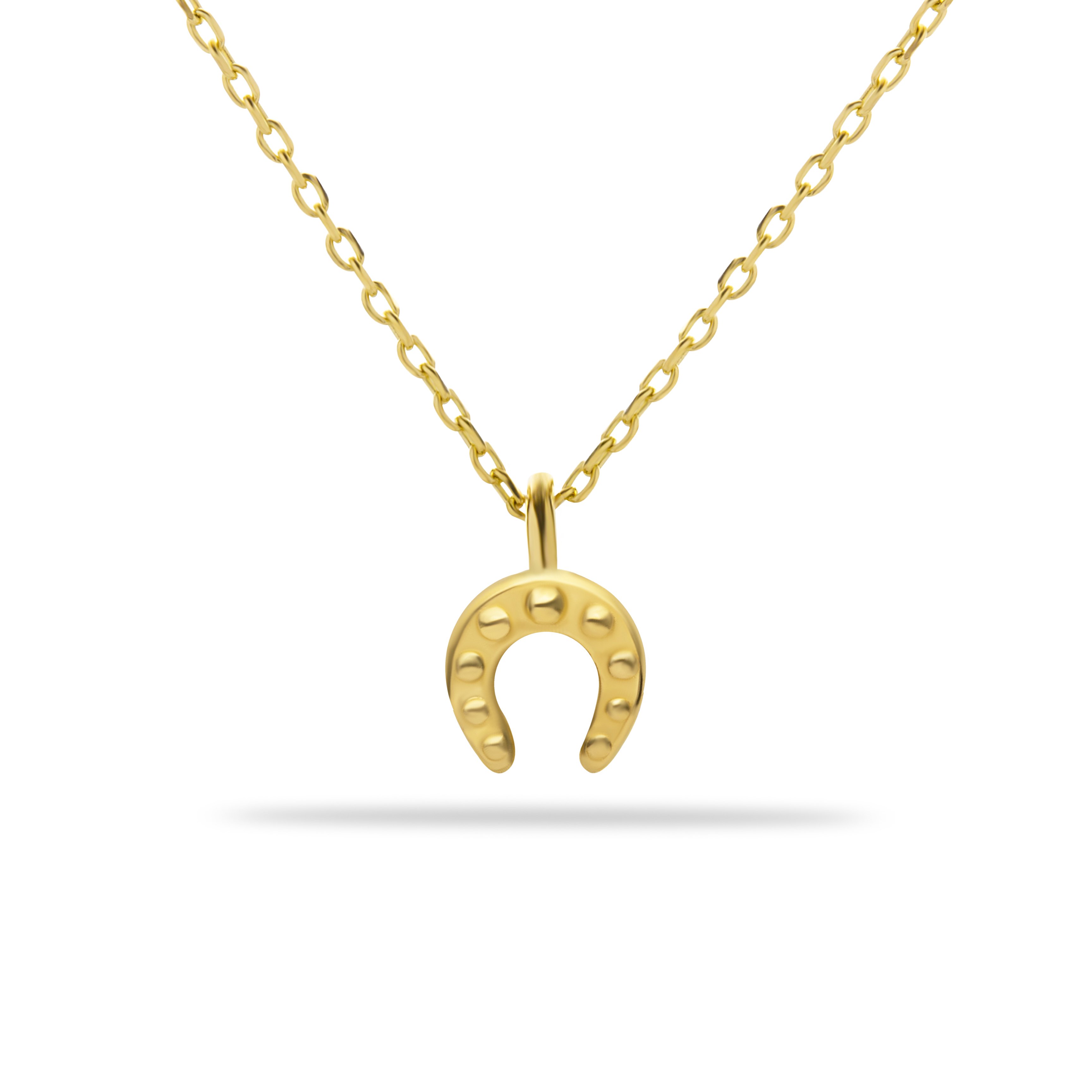 14 Carat Gold Horseshoe Pendant