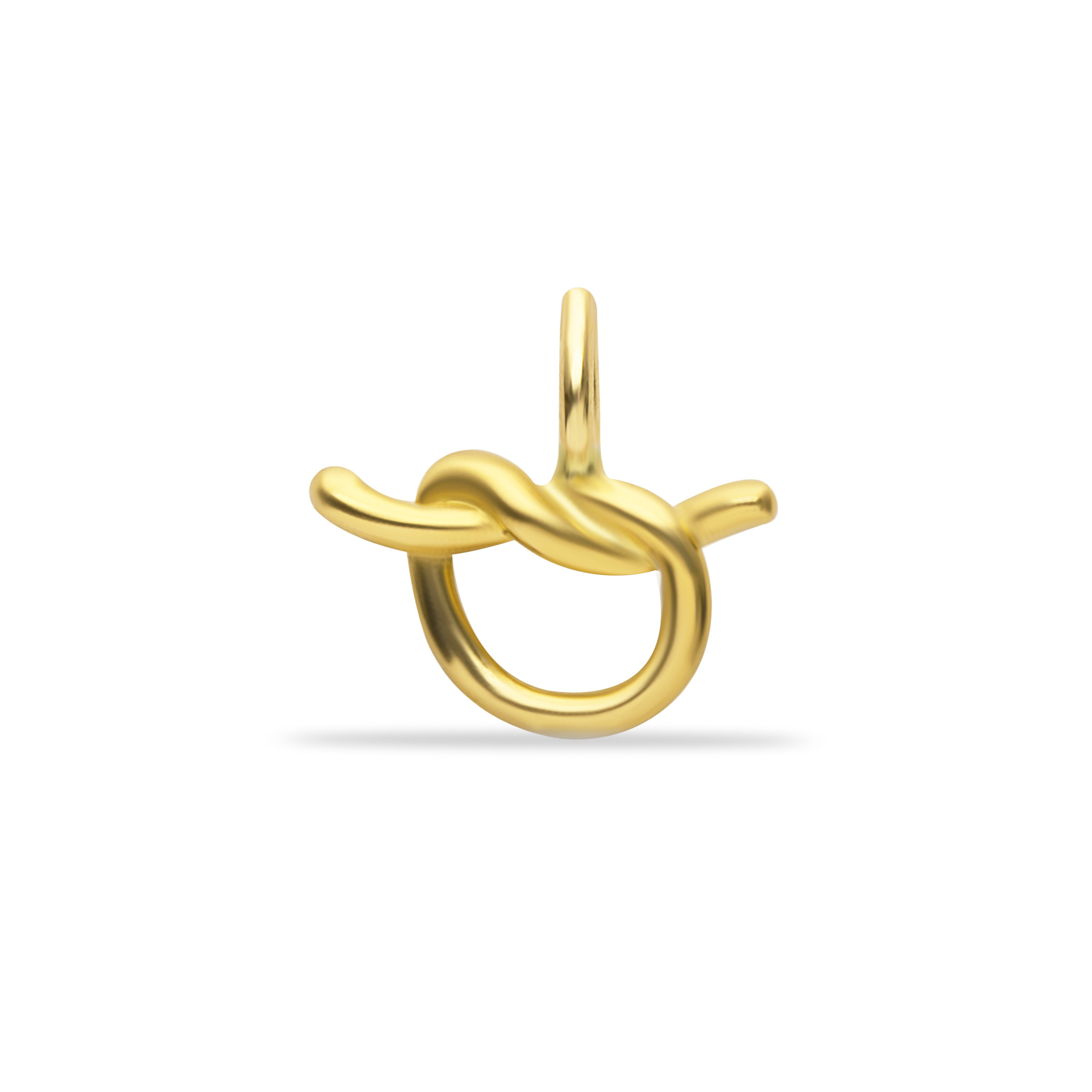 14K Gold Knot Pendant