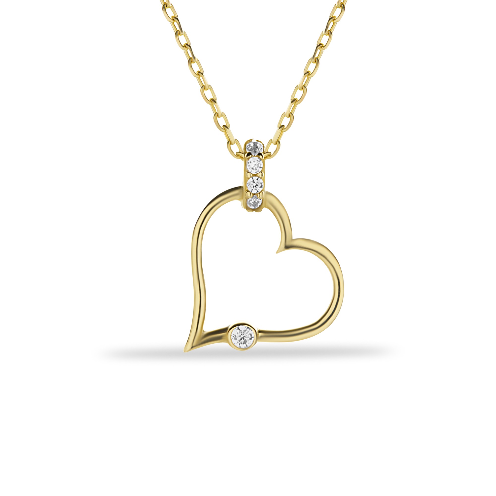 Minimal Gold Heart Necklace