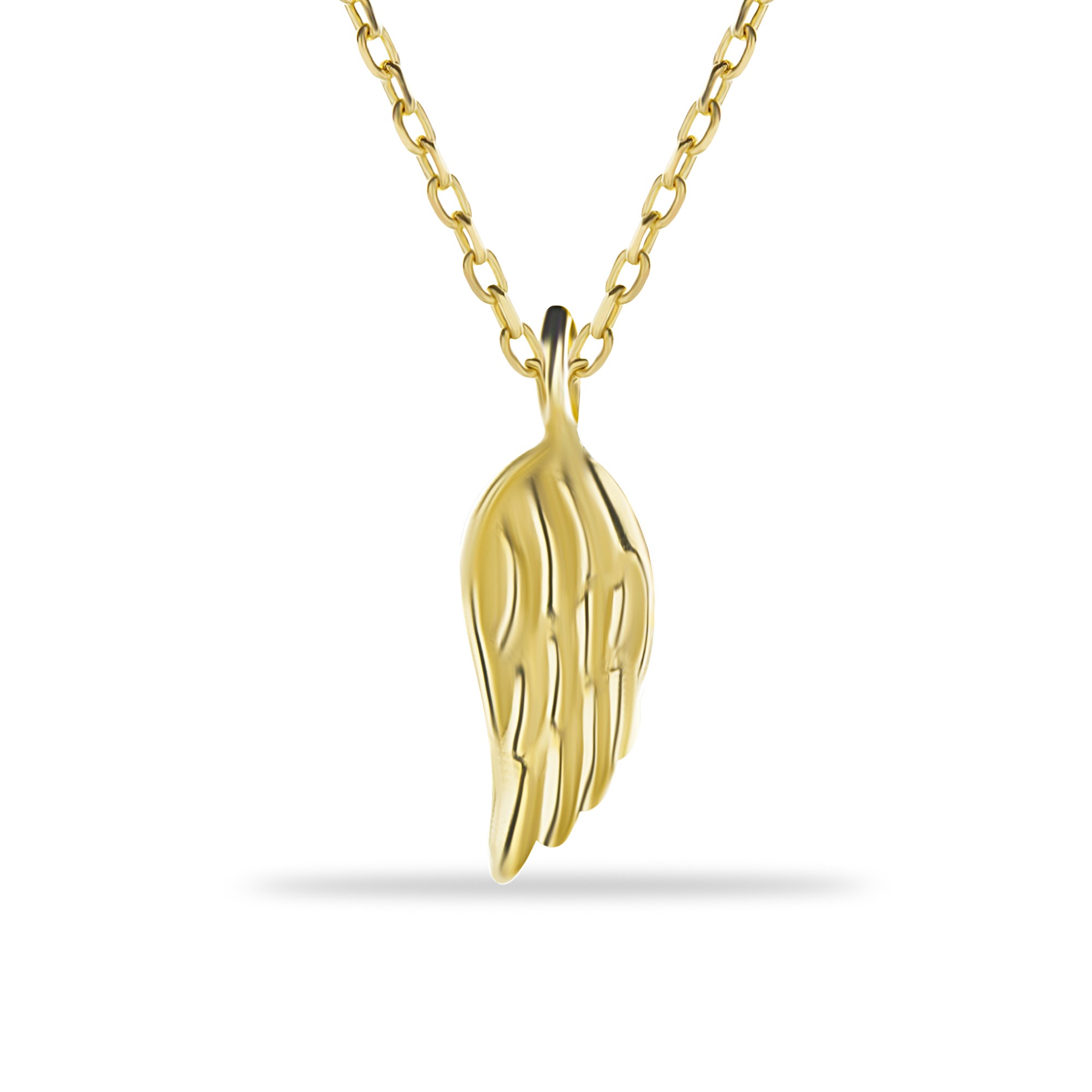 14 Carat Gold Angel Wing Necklace