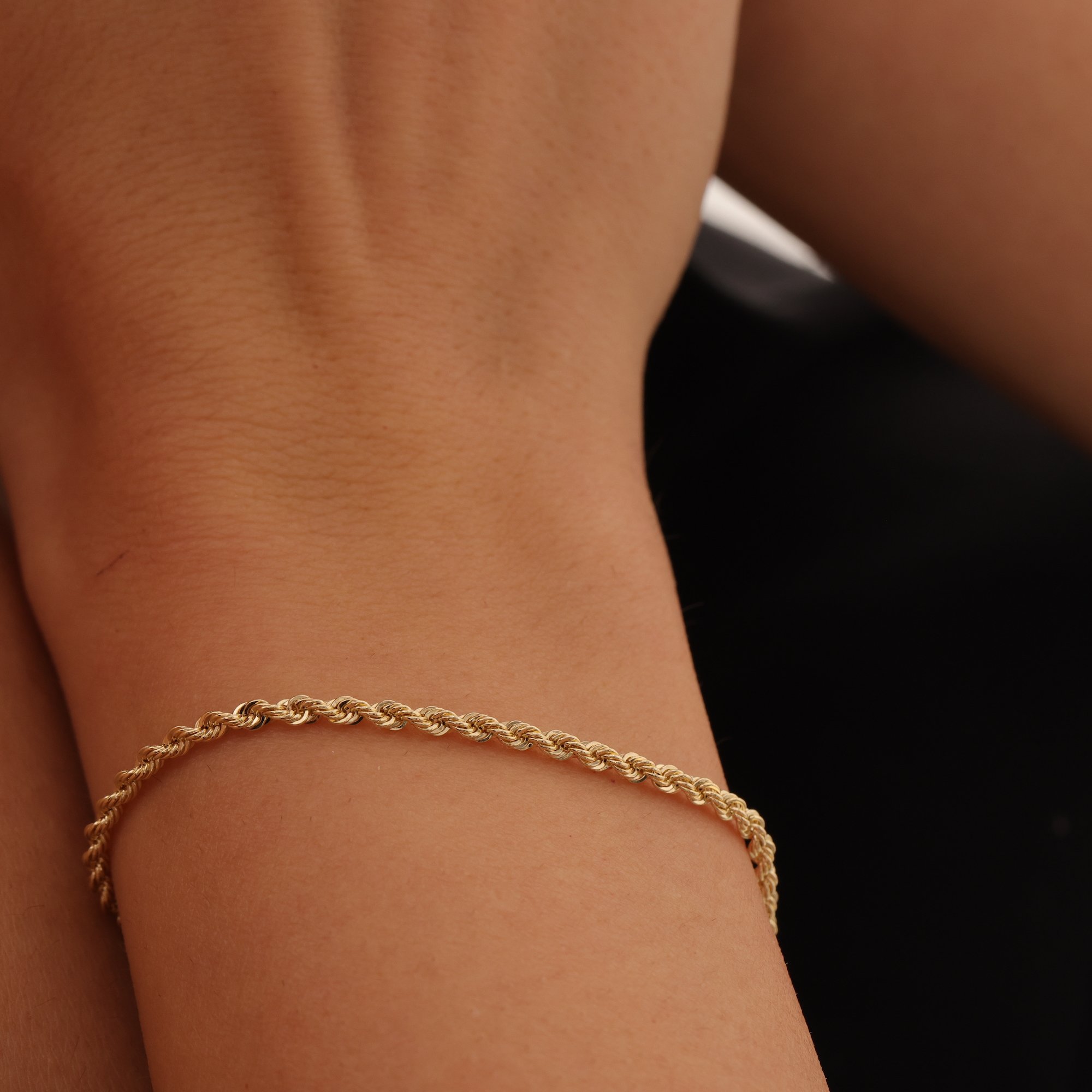 14 Carat Gold Rope Chain Bracelet