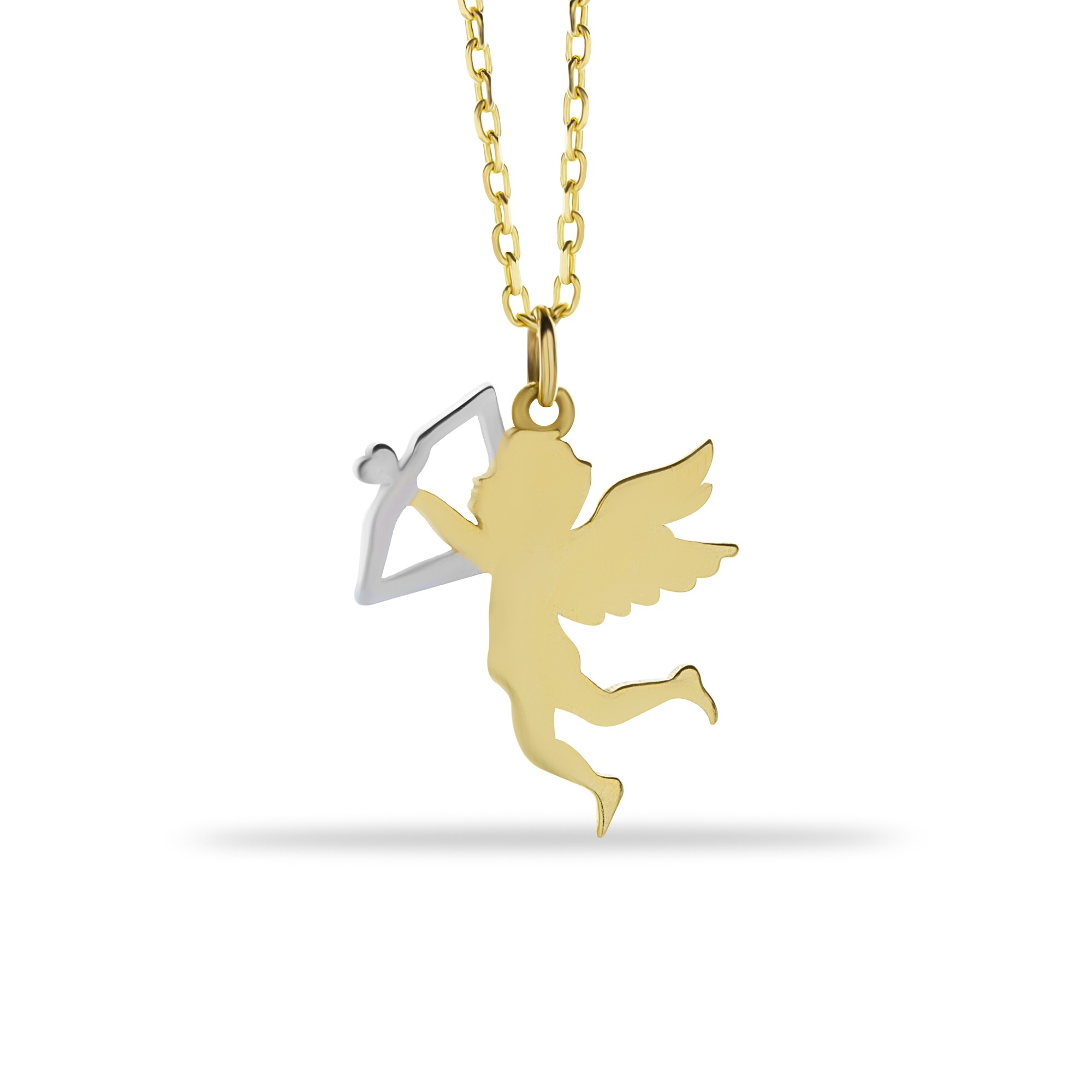 14 Carat Gold Eros Angel Necklace