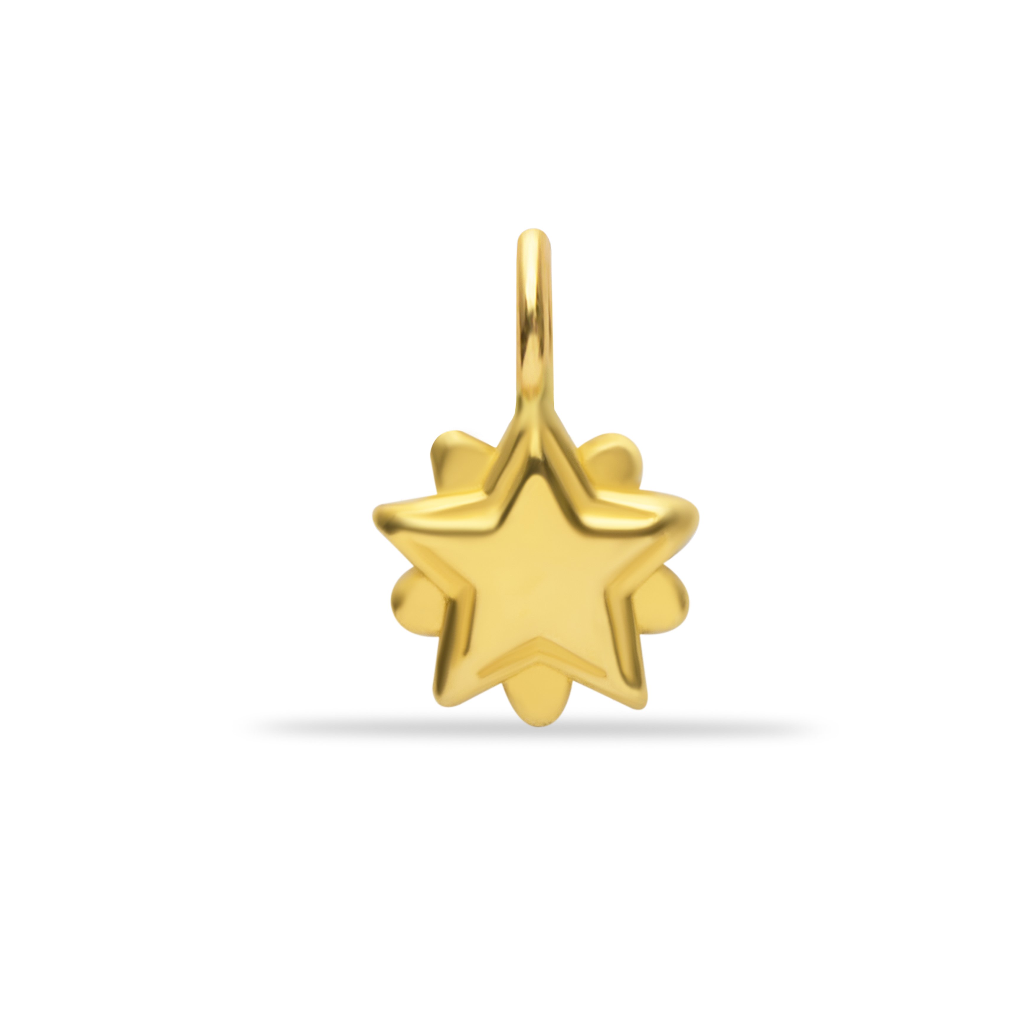 14 Carat Gold Layered Star Pendant