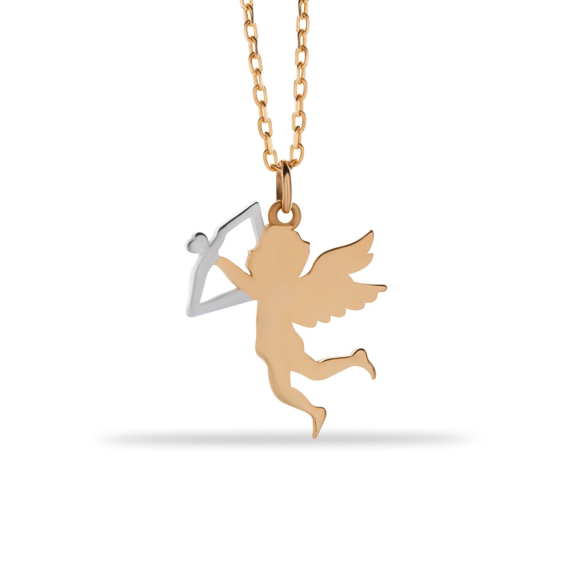 14 Carat Gold Eros Angel Necklace