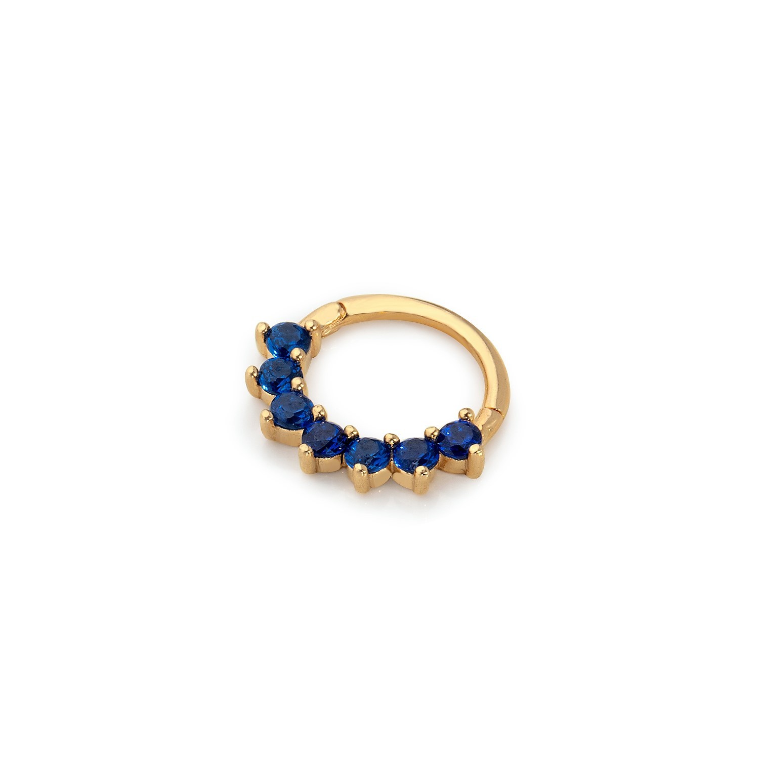 14 Carat Gold Sparkling Sapphire Stone Helix Piercing
