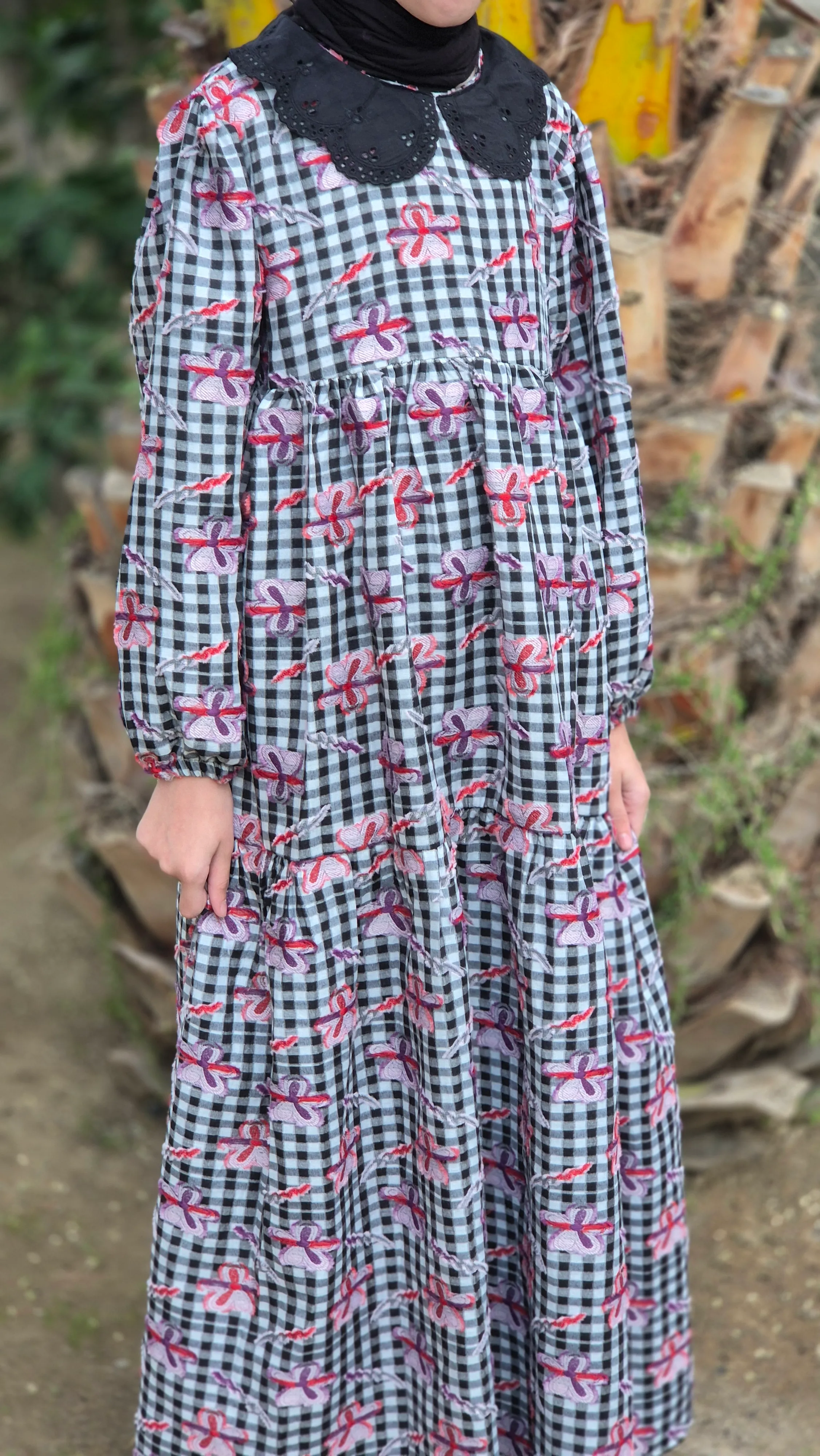 Pötikare Çiçekli Elbise