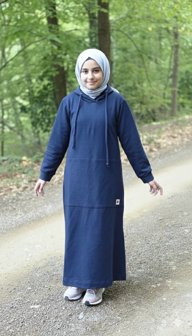 Lacivert Sweat Elbise