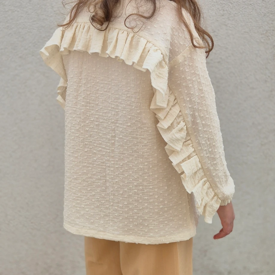 Müslin Fırfır Detaylı Tunik