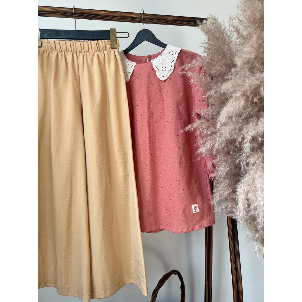 Fisto Yakalı Tunik  Takım