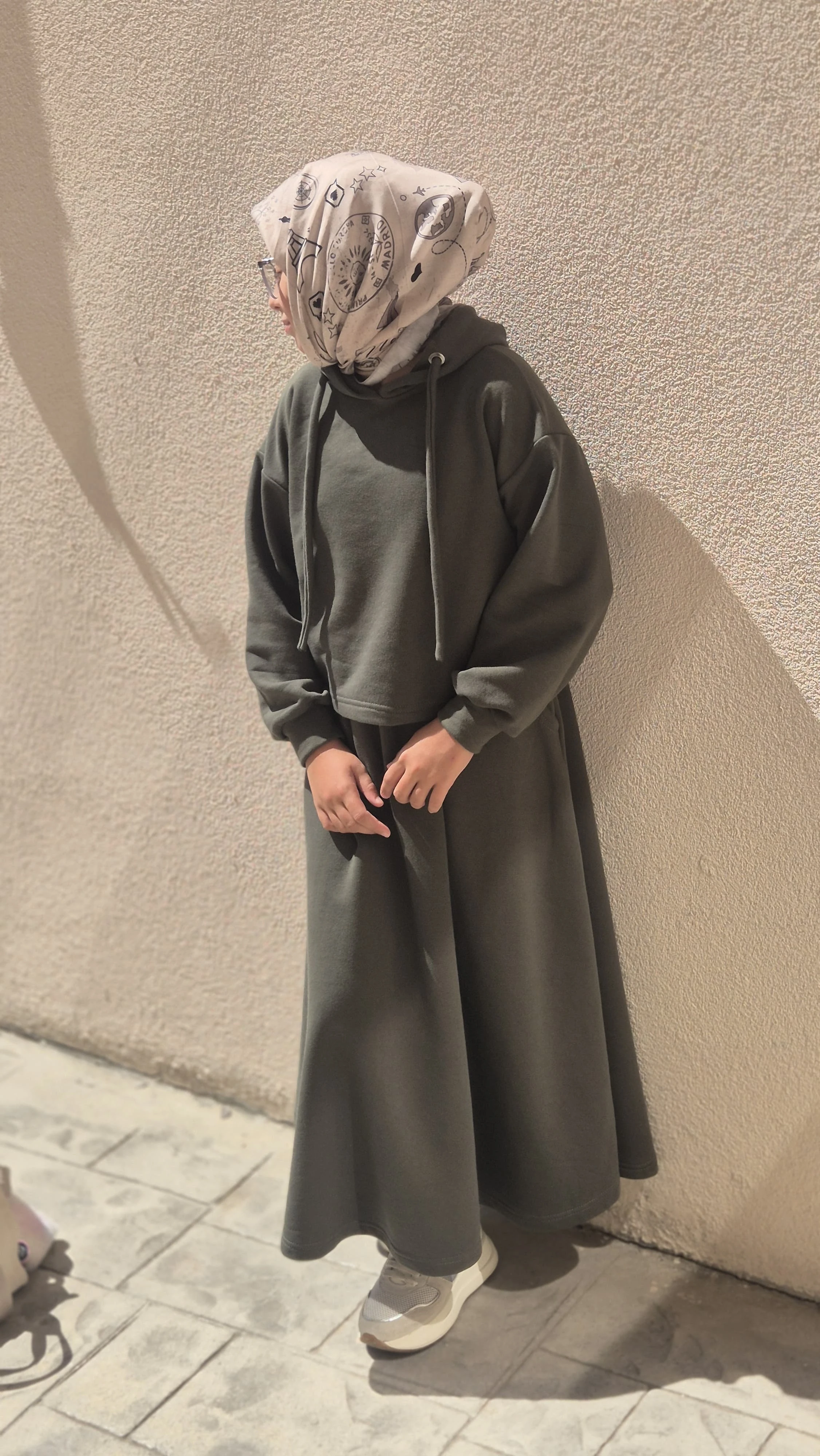 Kapişonlu Sweat Etek Takım