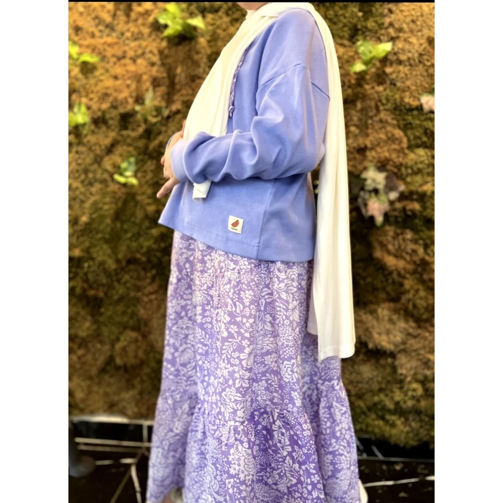 Bahar Lila Etek Sweat Takım