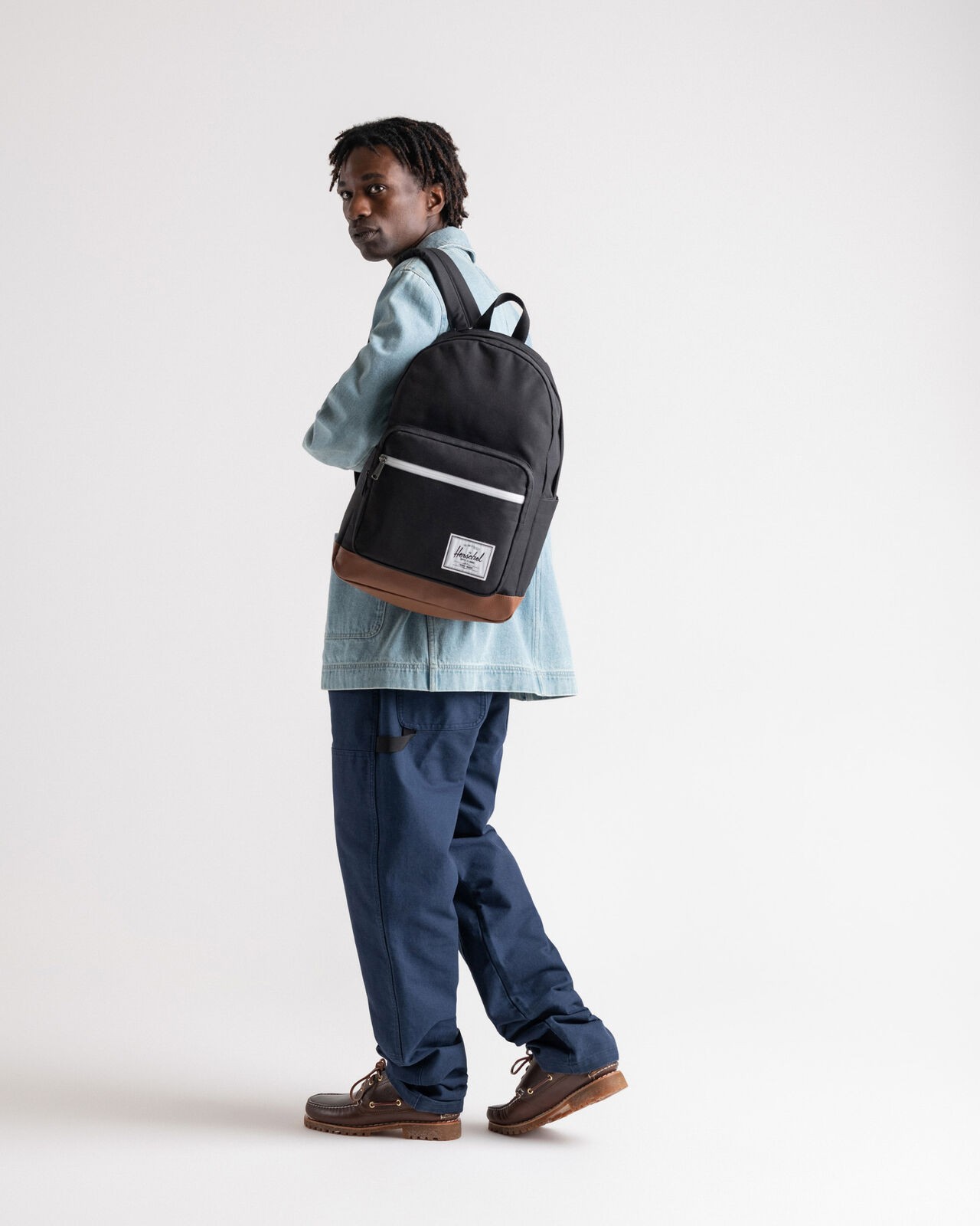 Herschel Supply Pop Quiz Backpack - Black/Tan Sırt Çantası