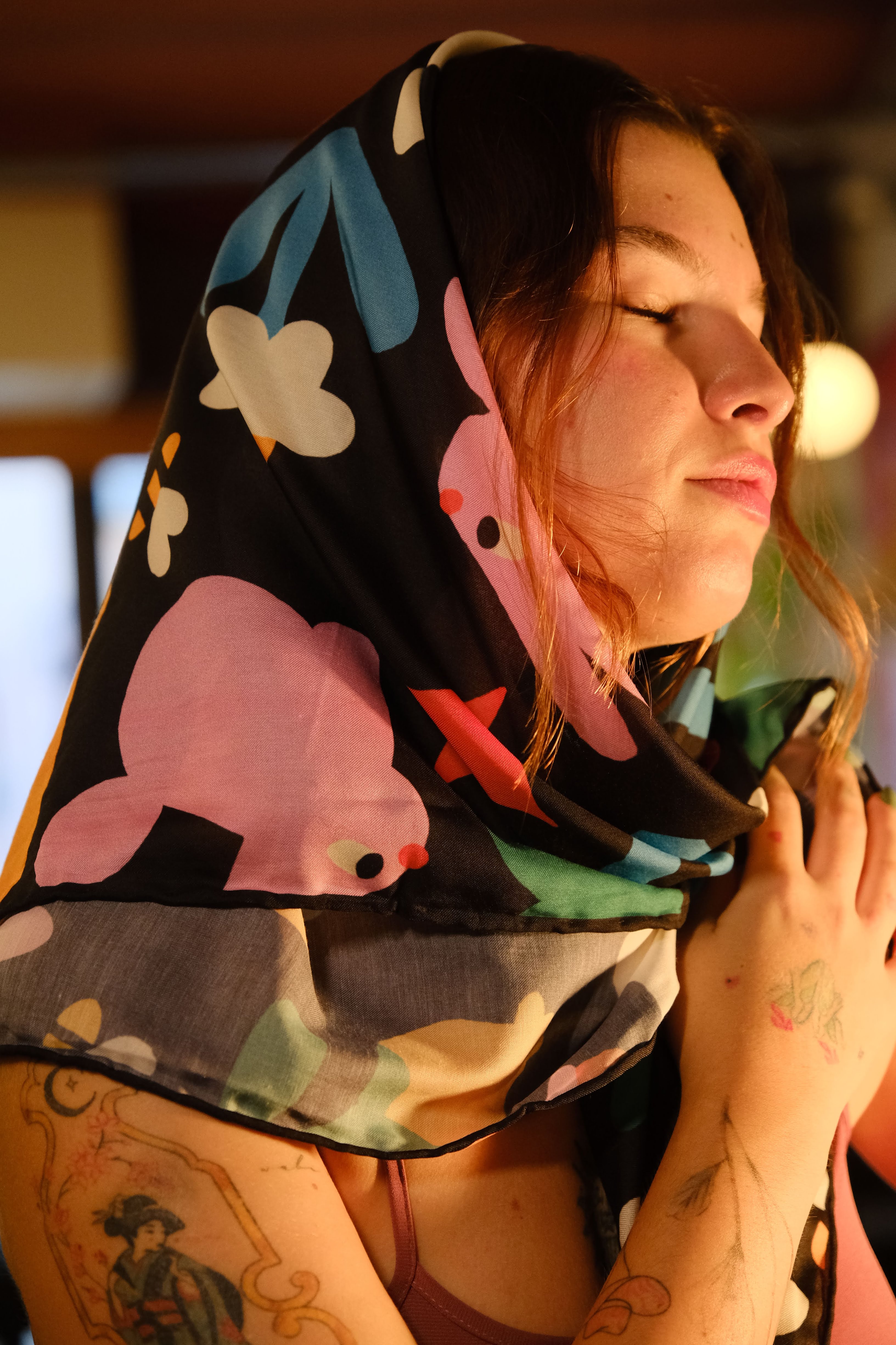 Less Atelier Rabbit Fular 90x90 