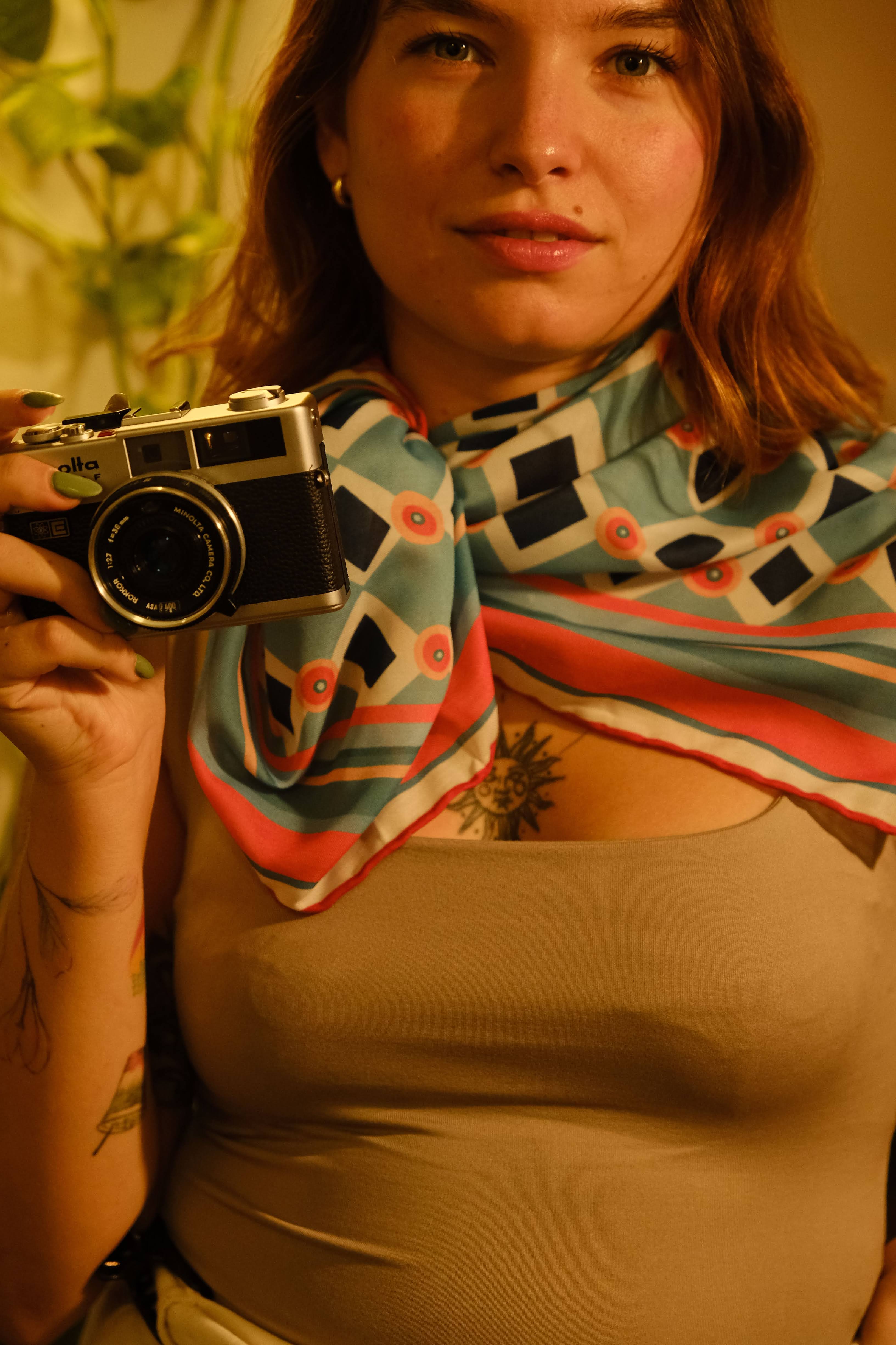 Less Atelier Caro Mint Fular 90x90