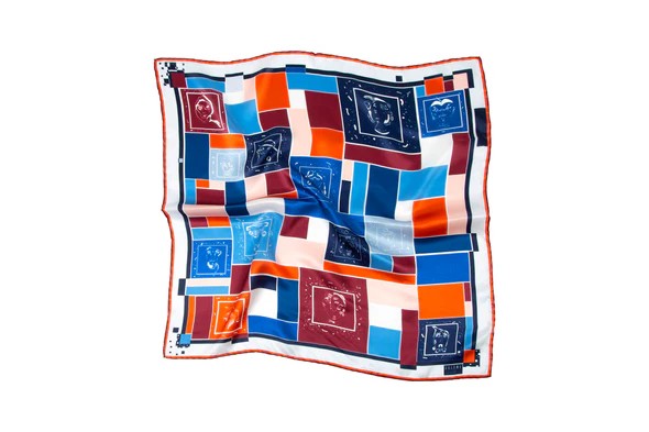 Galene Brand Neighbours %100 Saten İpek Fular 60x60