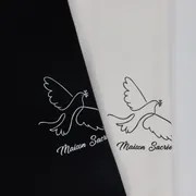Maison Sacrée Paloma Bej Baskılı Tshirt