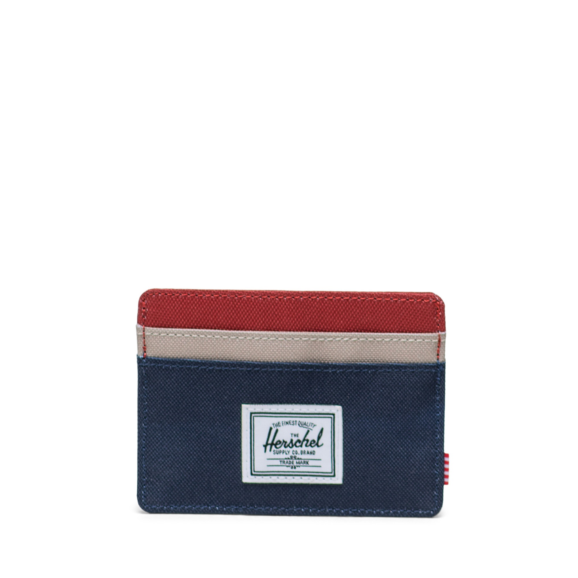 Herschel Charlie Cardholder Black Iris/Red Ochre/Twill Kartlık