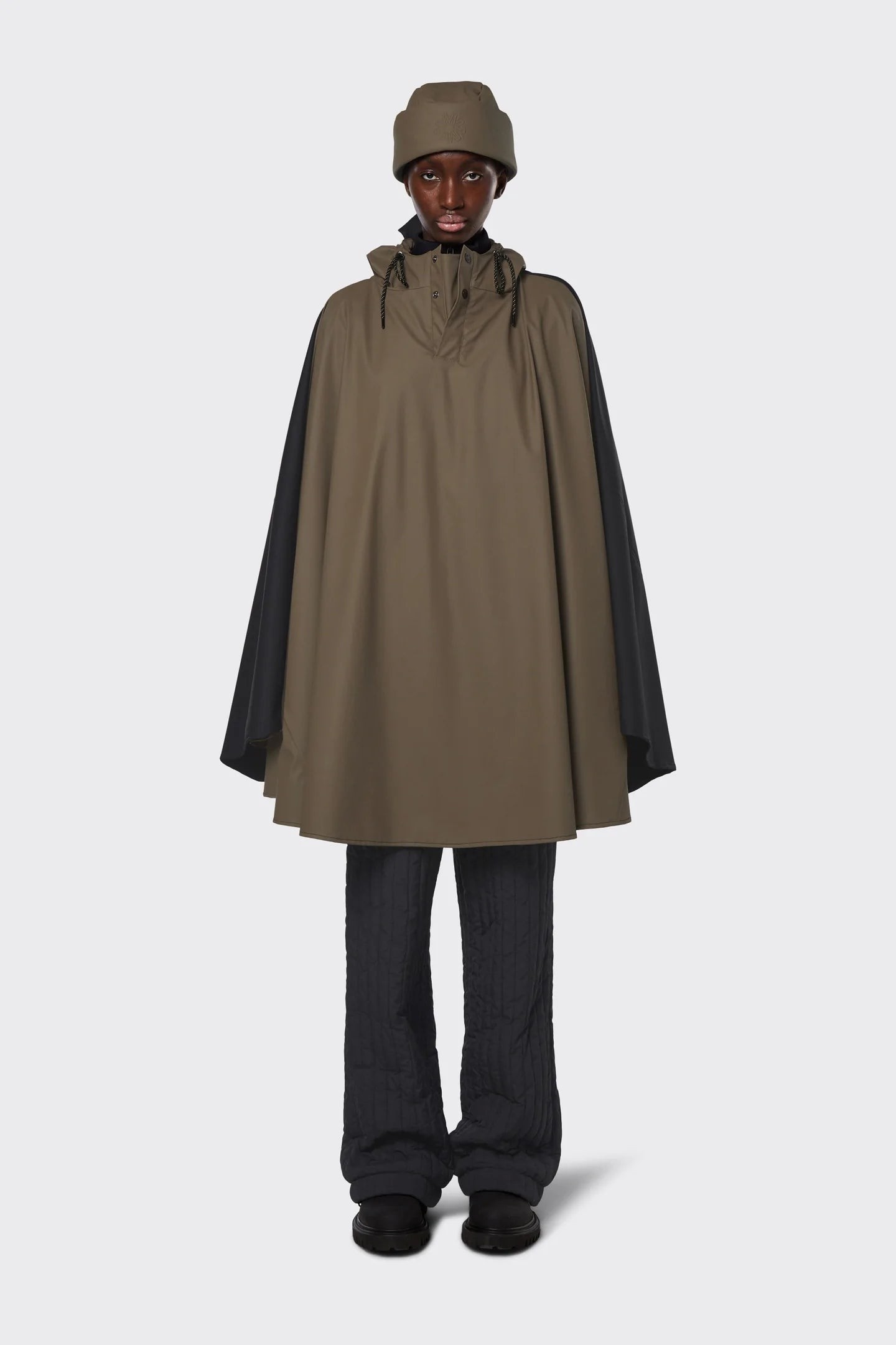 Rains Cape Black-Wood Yağmurluk