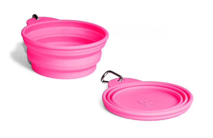 Zee.Dog - Pink Go Bowl | Taşınabilir Su Kabı - Small