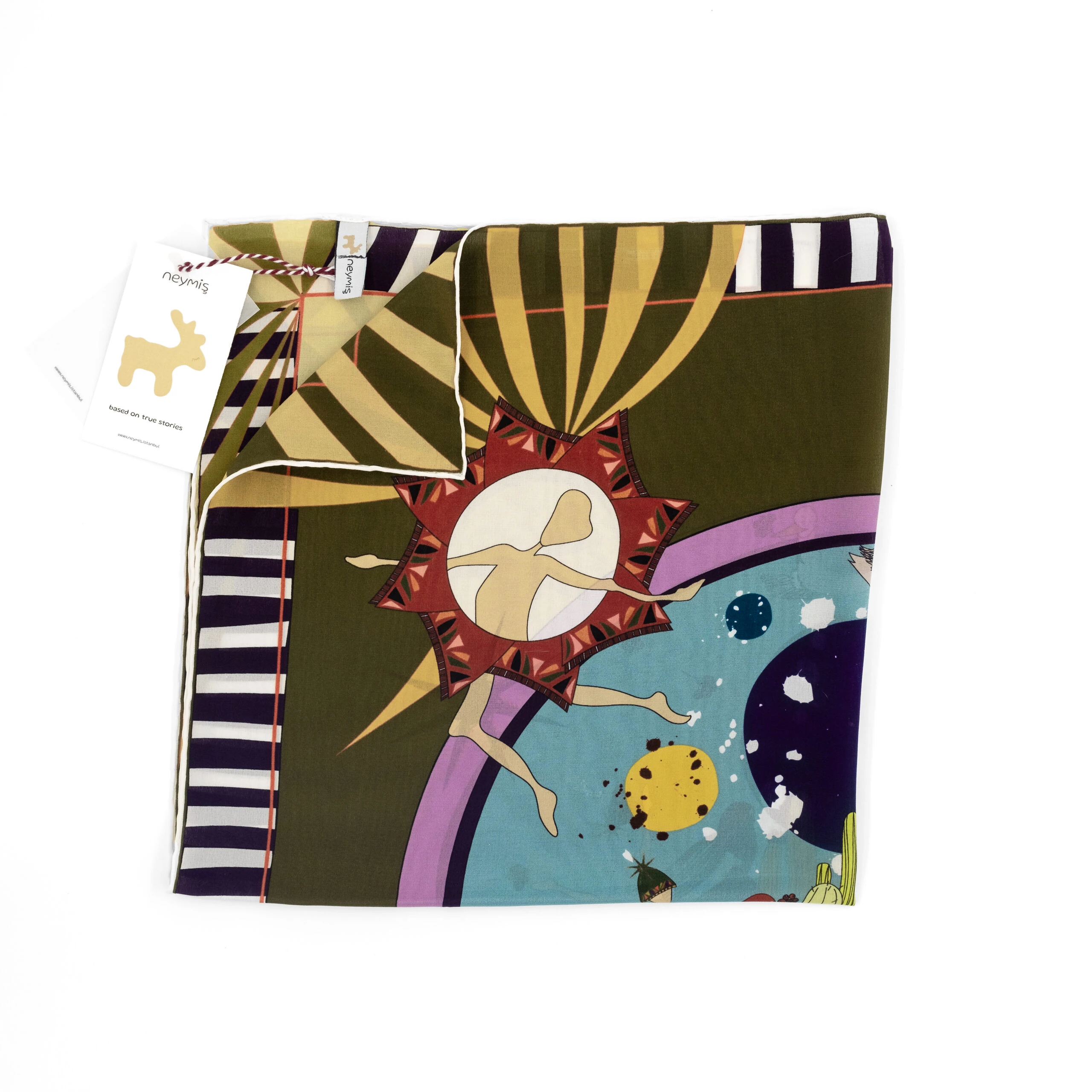 Neymiş Saklambaç 65x65 İpek Fular