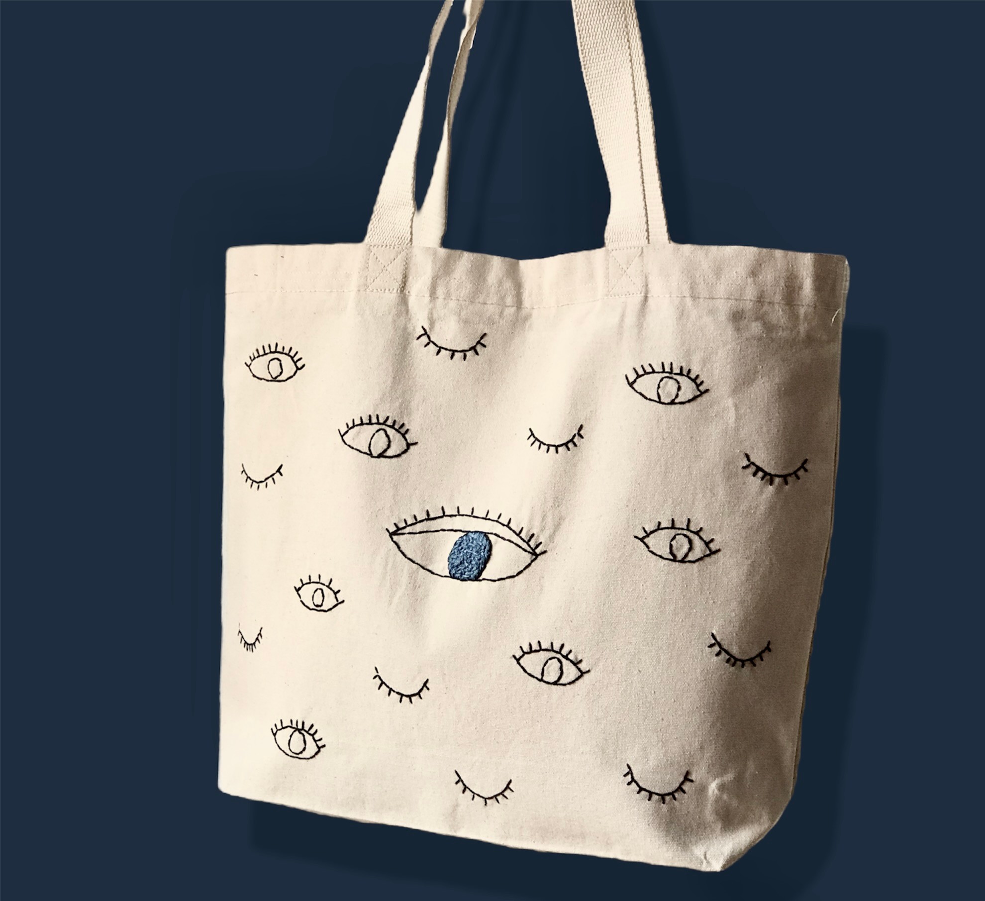 Bael İstanbul Blue Eyes Large Tote Bag Kol Çantası