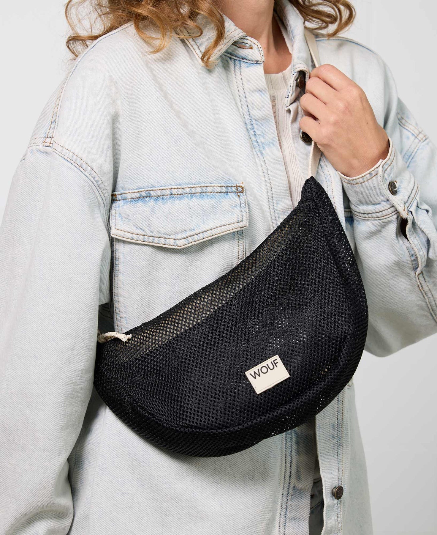 Wouf Onyx Halfmoon Crossbody Bag Omuz Çantası