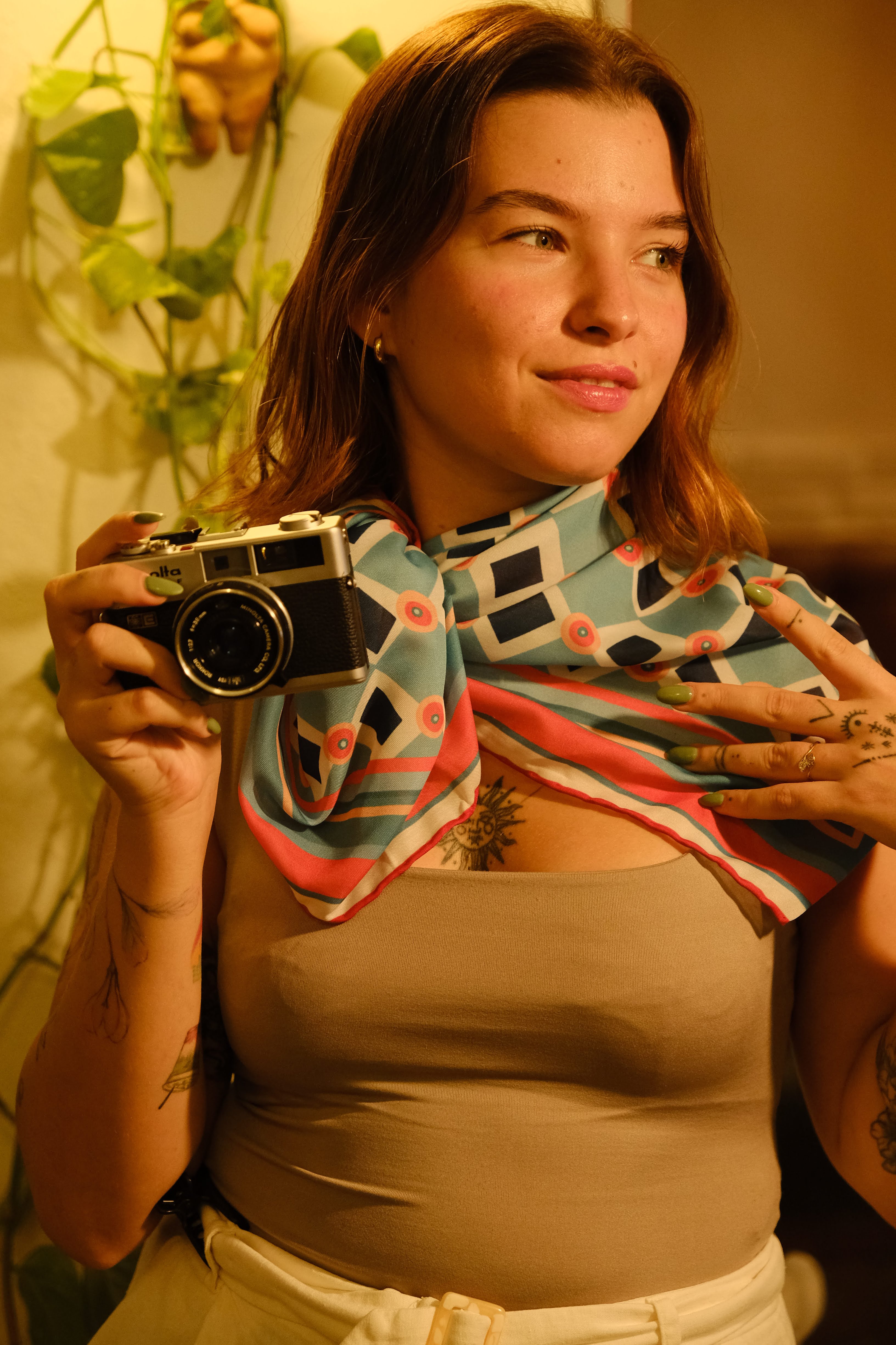 Less Atelier Caro Mint Fular 90x90