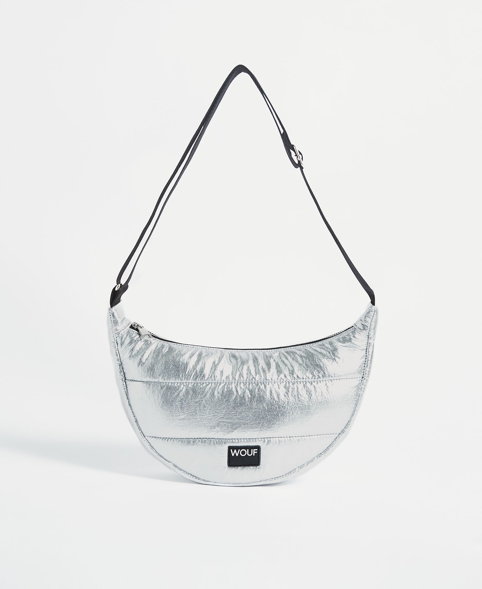 Wouf Silver Glossy Crossbody Bag Omuz Çantası