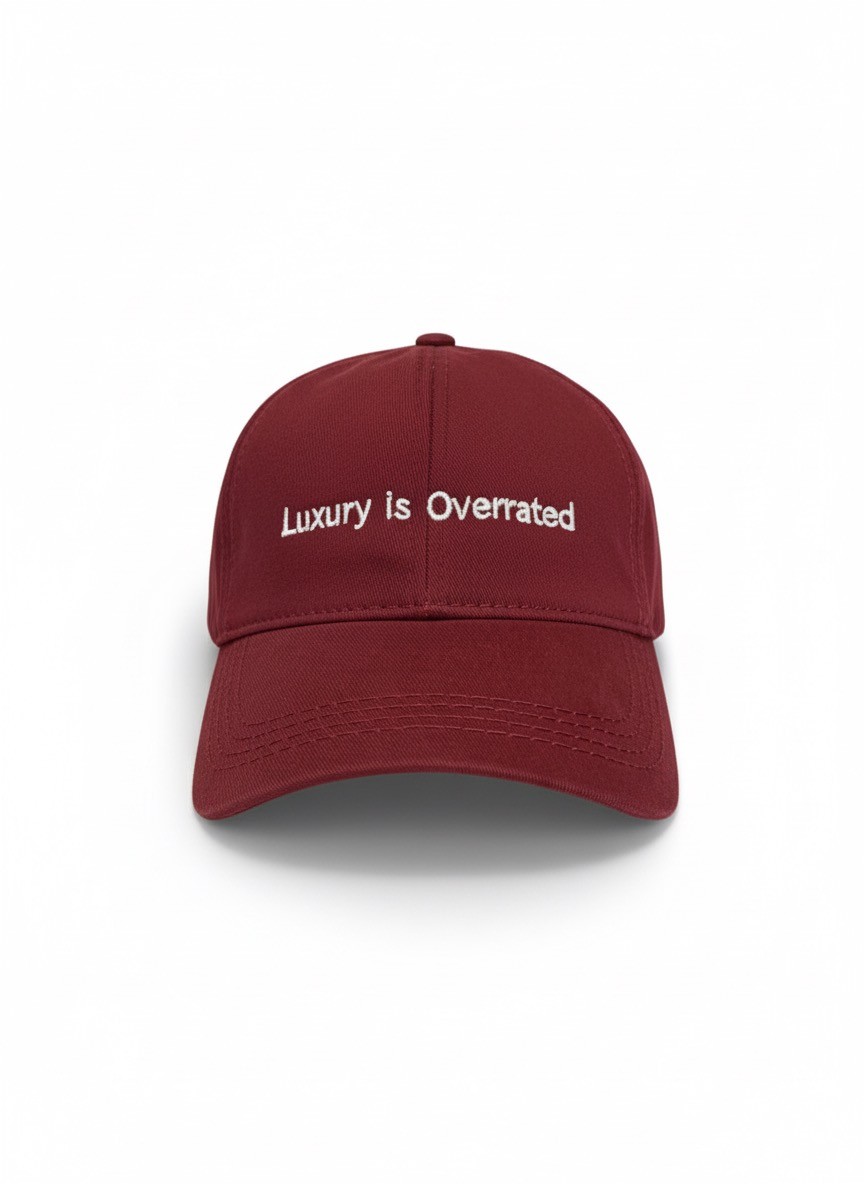 Liapop Luxury is Overrated Burgundy Şapka