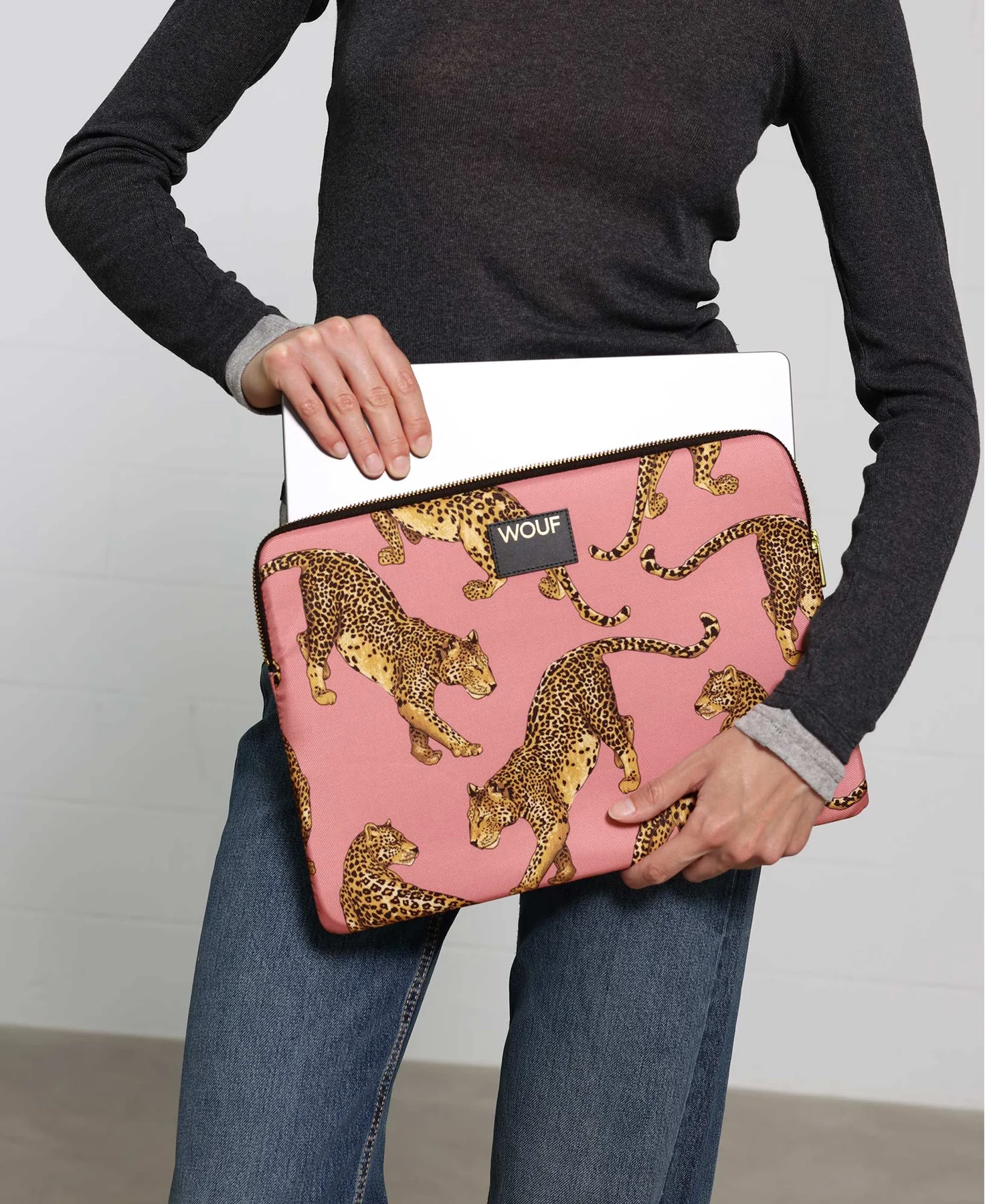 Wouf Blush Leopard - Laptop Kılıfı 13" & 14"