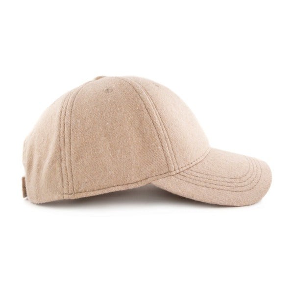 Michrame Wool Cap Beige Kep Şapka