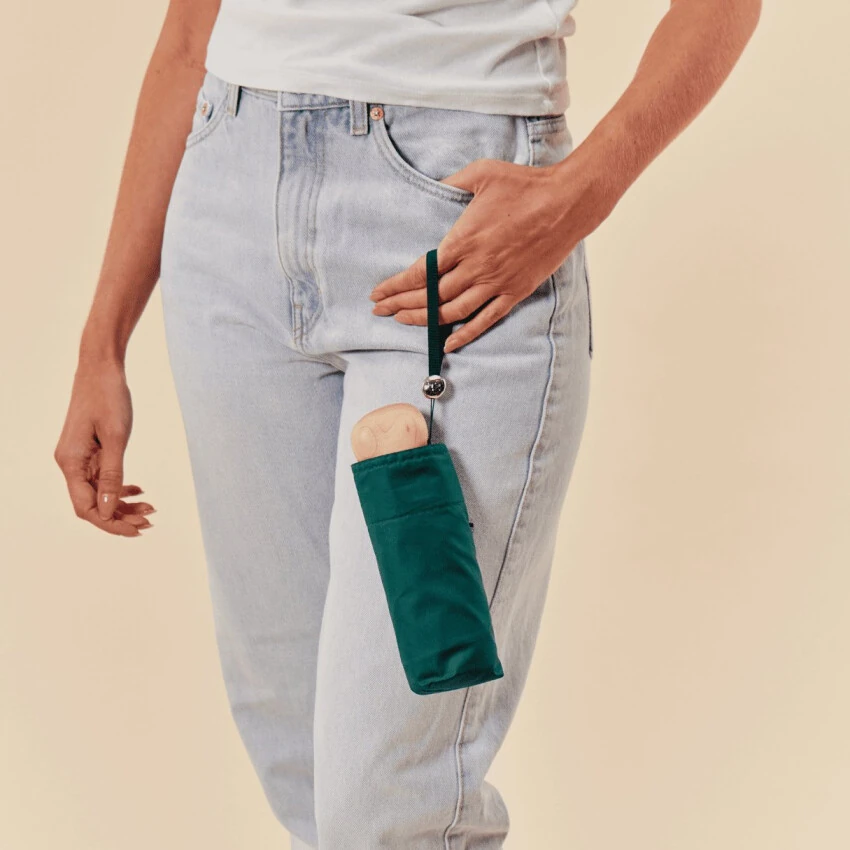 Original Duckhead The Mini Ultra Kompakt Şemsiye - Orman yeşili