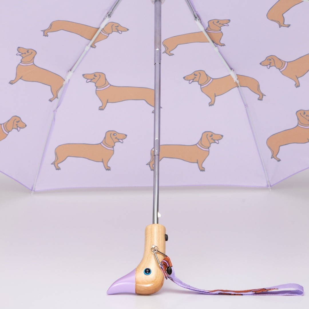 Original Duckhead Duck Kompakt Şemsiye Dachshund Purple