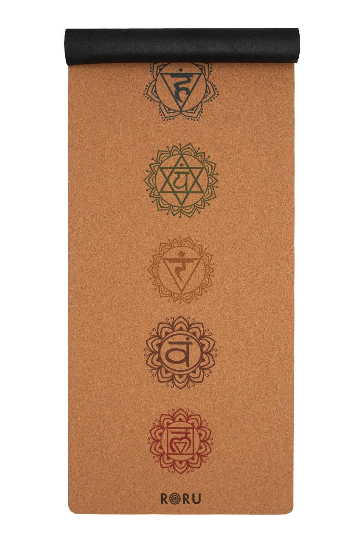 Roru Concept Cork Series Chakra Desenli Mantar mm - Yoga Matı