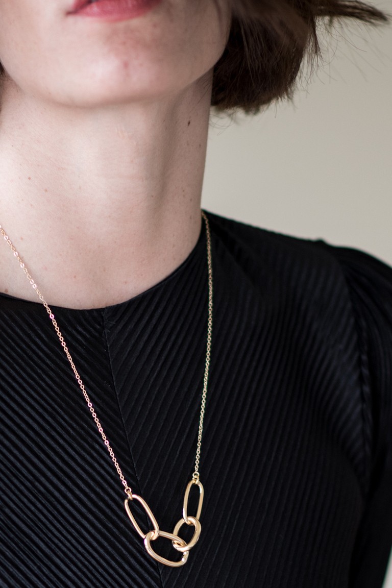 Miklan Chain Link Gold Kolye
