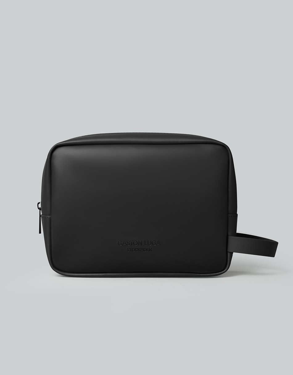 Gaston Luga Spläsh Toiletry Bag - Black-Makyaj Çantası