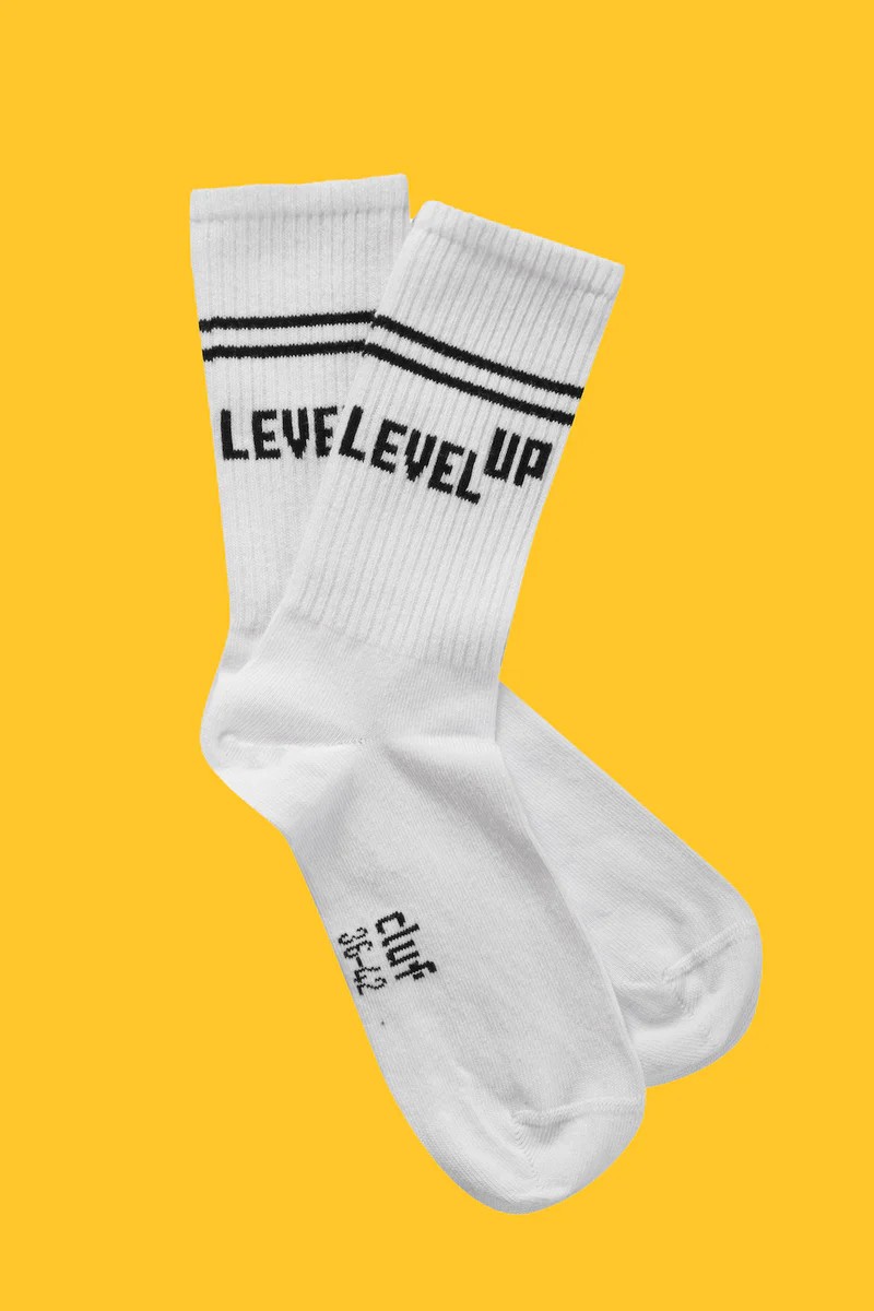 Cluf NextLevel Unisex Çorap - Beyaz / 36-42