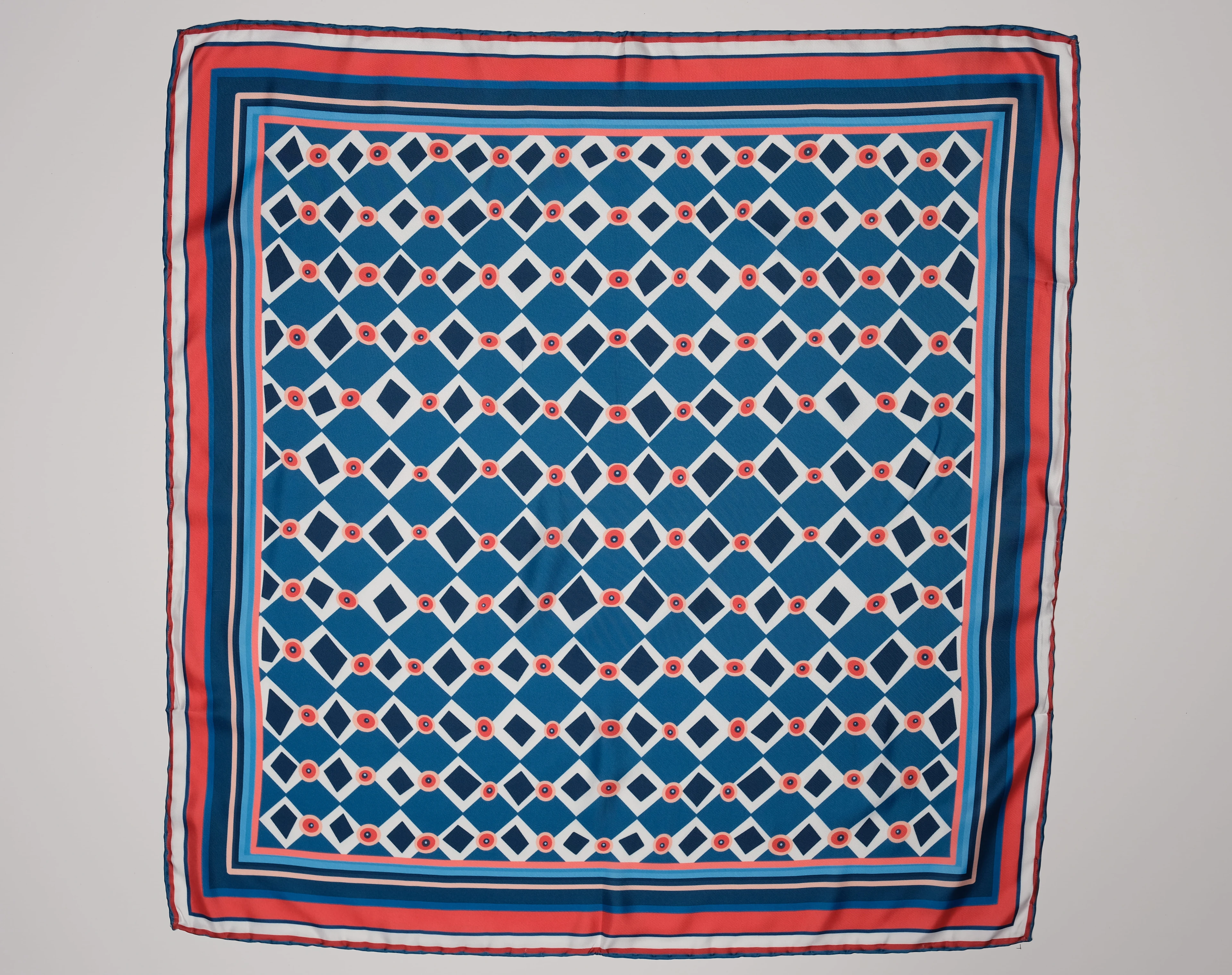 Less Atelier Caro Navy Fular 65x65