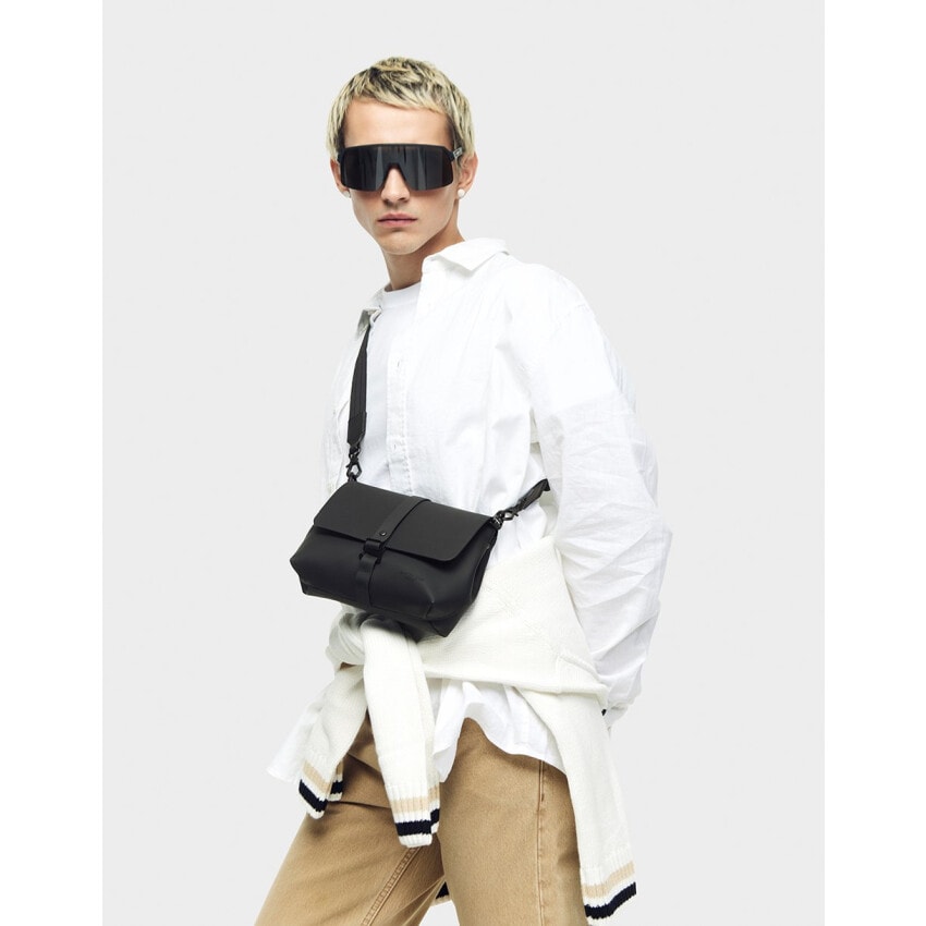 Gaston Luga Spläsh Crossbody Bag - Black Çapraz Çanta