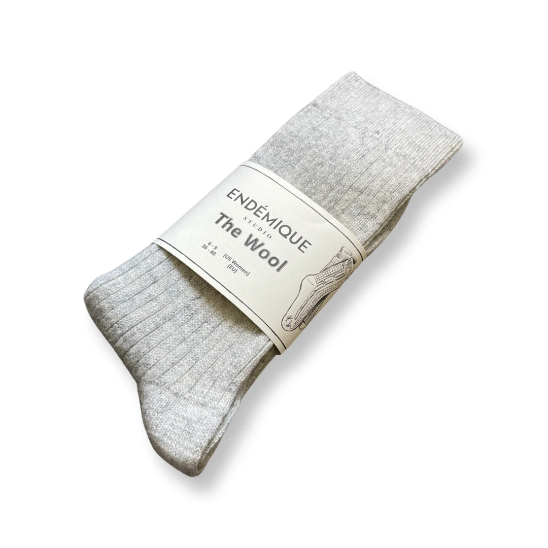 Endémique Studio The Wool Vl Fog-Kadın Çorap