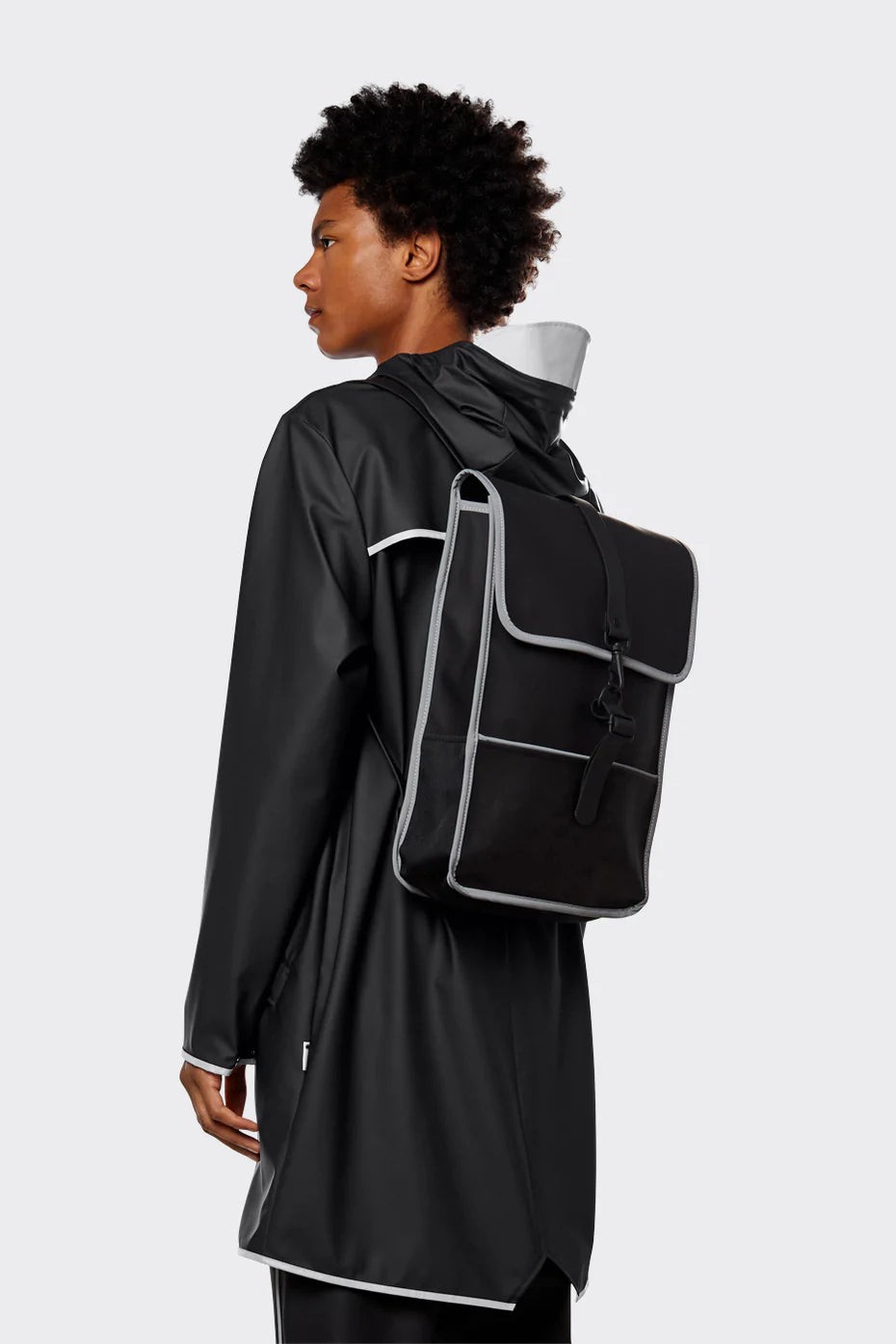 Rains Backpack Mini Reflective Black Reflective Sırt Çantası
