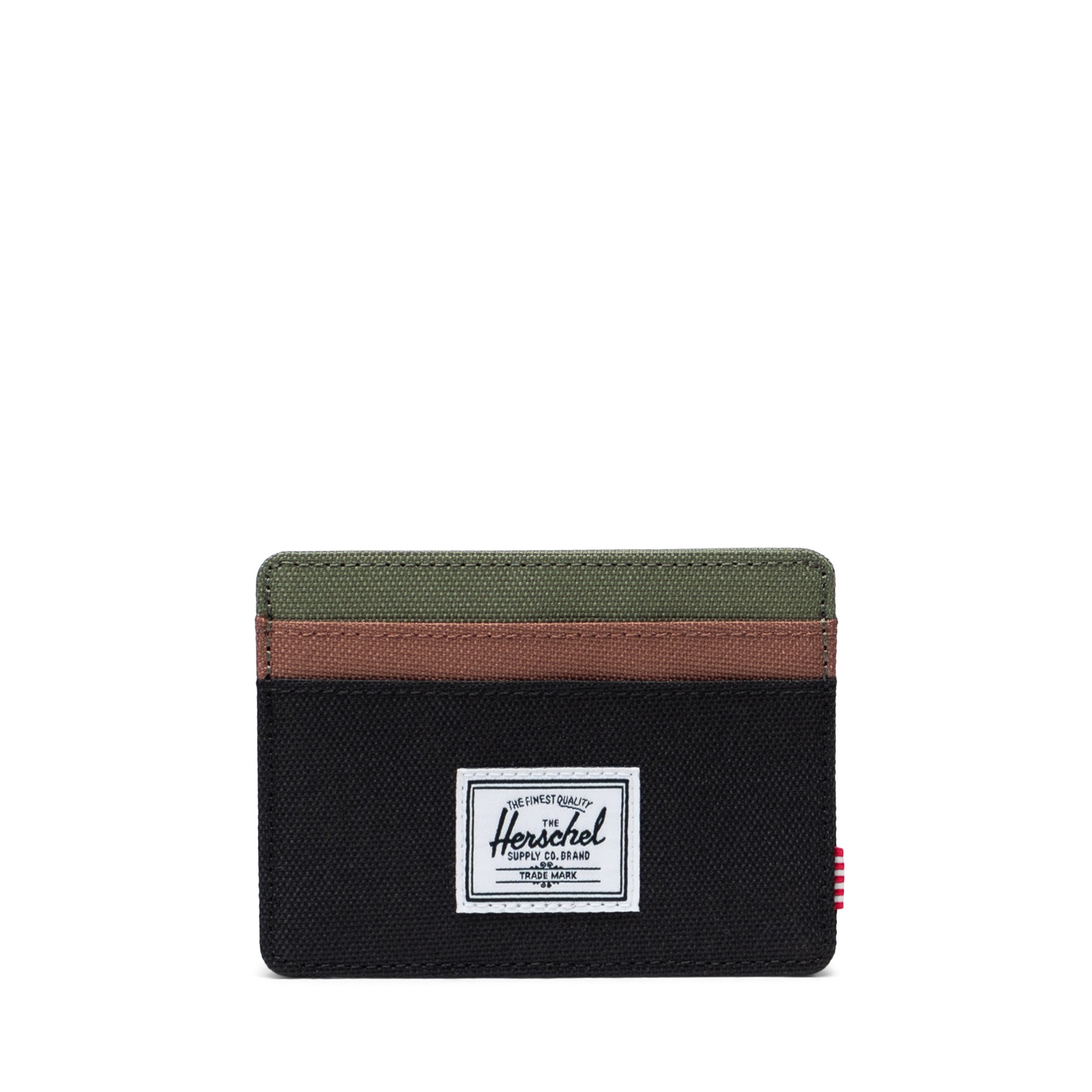 Herschel Charlie Cardholder Black/Four Leaf Clvr/Sddle Brn Kartlık