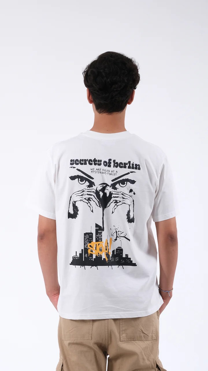 Flight Number Secret's of Berlin White T-shirt