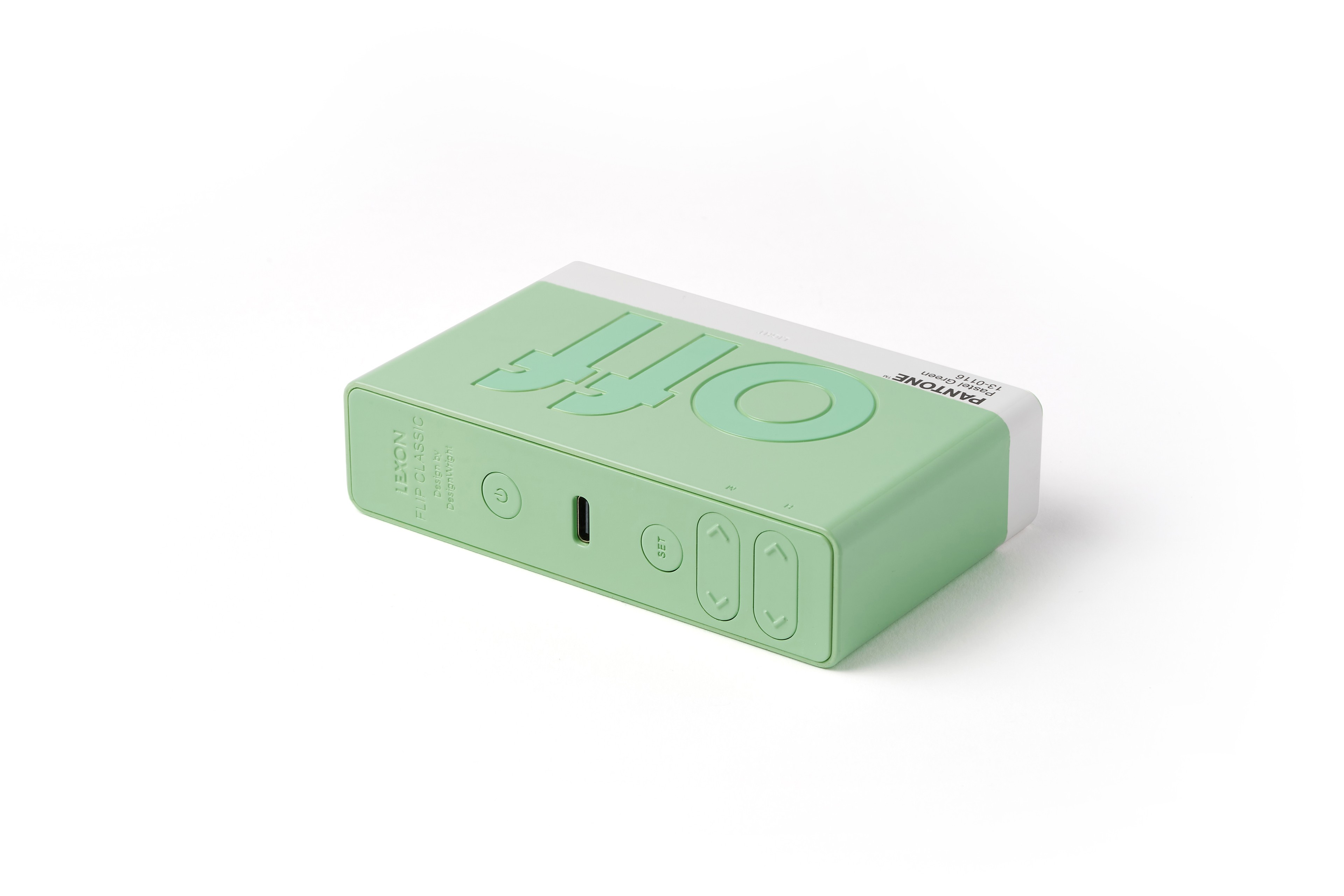 Lexon x Pantone Flip Klasik Şarj Edilebilir Alarm Saat
 Mint