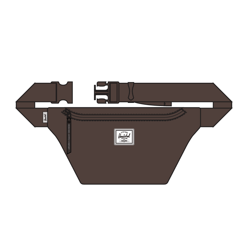Herschel Pop Quiz Hip Pack Chocolate Brown Bel Çantası
