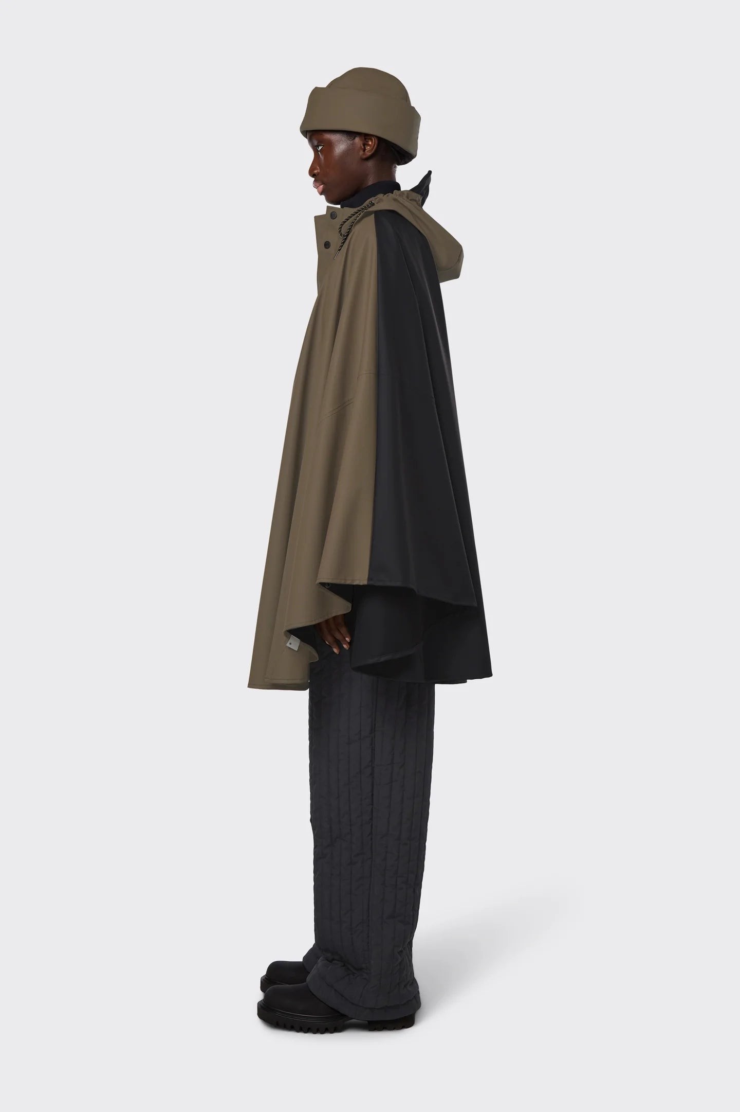 Rains Cape Black-Wood Yağmurluk