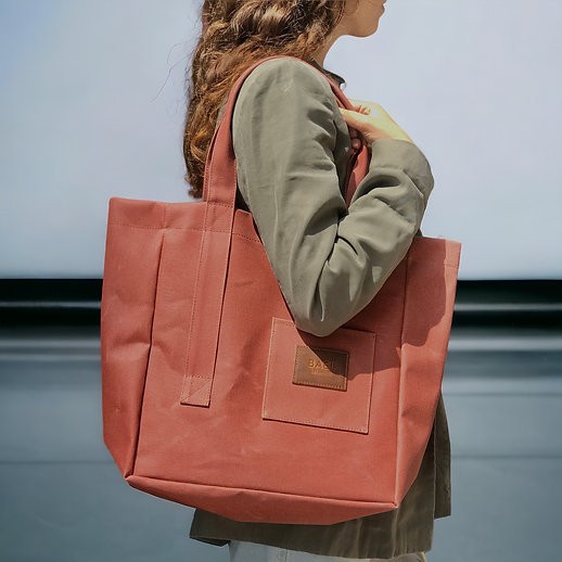 Bael İstanbul Waxed Large Bag Orange Kol Çantası