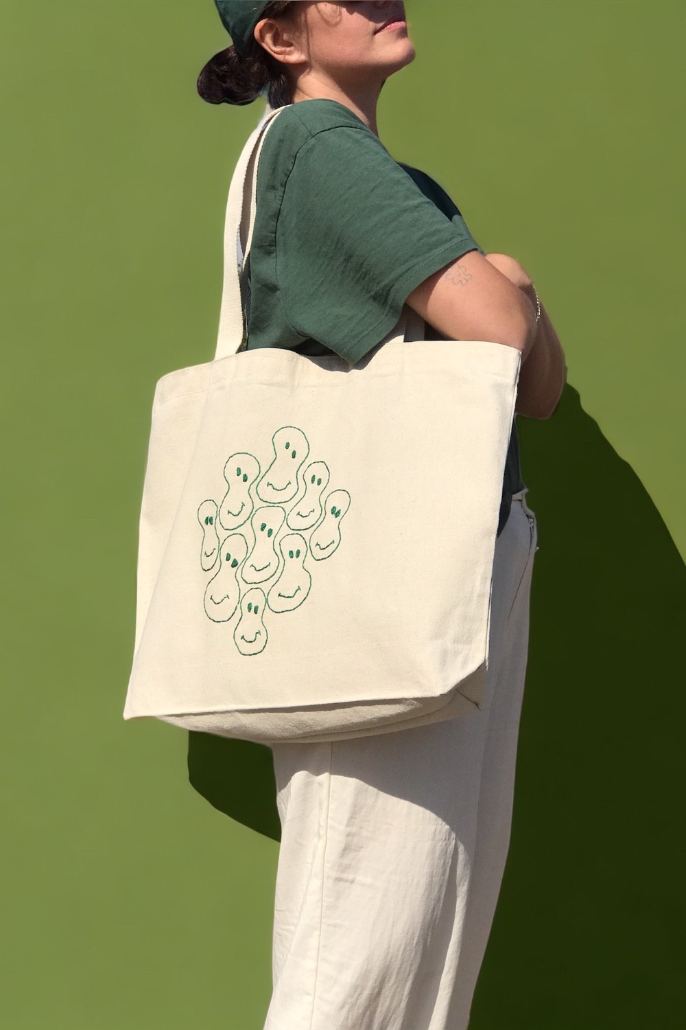 Bael İstanbul Smile Red Large Tote Bag Kol Çantası