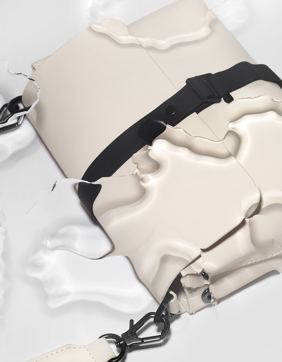 Gaston Luga Spläsh Crossbody Bag - Cloud Cream Çapraz Çanta